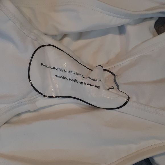 Swimsuits For All Triple String Cut Out White Bikini Swim Bottoms NWT - Picture 5 of 15